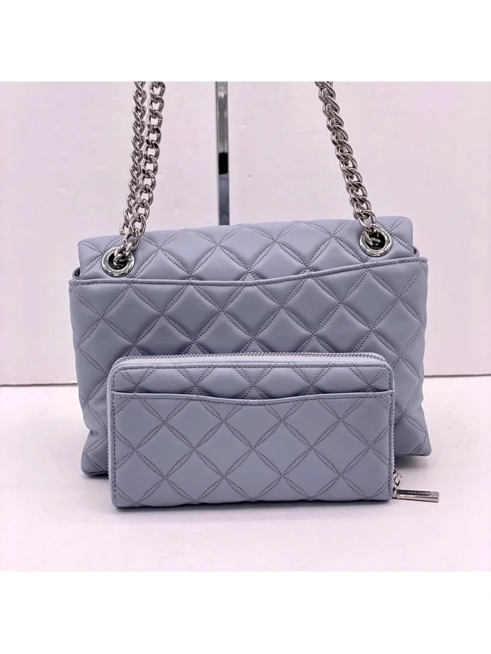 kate spade Natalia Medium Quilted Chain Shoulder Bag with Matching Wallet